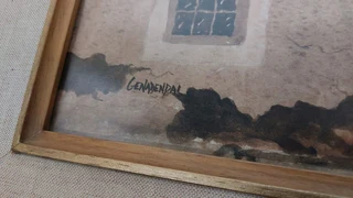 Painting Genadendal Malcolm Smith wall art interior design oil paint painter decor