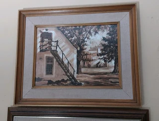 Painting Genadendal Malcolm Smith wall art interior design oil paint painter decor