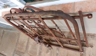 Gate rusted metal rustica decor art