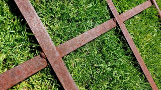 Gate rusted metal rustica decor art