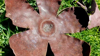 Rustic decor rustica metal art rusted flowers