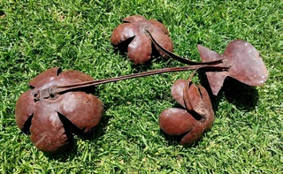 Rustic decor rustica metal art rusted flowers