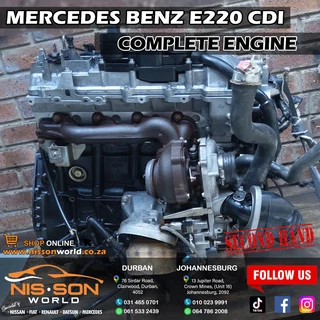 Mercedes Benz E220 Cdi Complete Engine