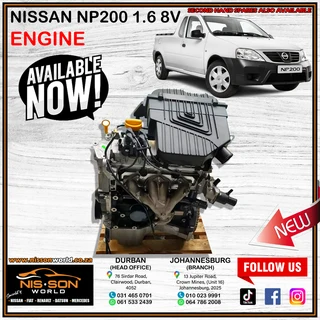 Nissan NP200 1.6 8V Complete Engine