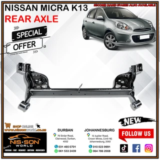 Nissan Micra K13 Rear Axle