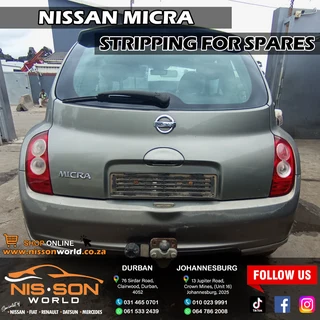 Nissan Micra Stripping For Spares