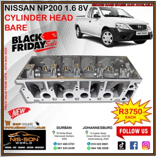 Nissan Np200 1.6 8v Cylinder Head (bare)