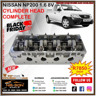 Nissan Np200 1.6 8v Cylinder Head (complete)