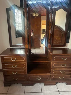 Headboard and dressing table