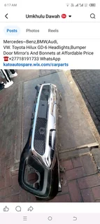 Chrome Grill Bumper For Mercedes Benz X Bakkie-Pick Up For Sale 0718191733 WhatsApp Kato Auto Spare