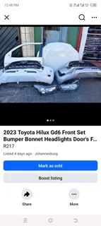 Toyota Hilux Bonnet Bumper Headlight Door For Sale 0718191733 WhatsApp Kato Auto Spare
