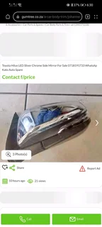 Toyota Hilux Gd6 LED Side Mirror For Sale 0718191733 WhatsApp Kato Auto Spare