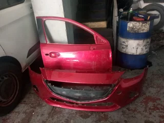 Mazda 2 Front Bumper And Door For Sale 0718191733 WhatsApp Kato Auto Spare