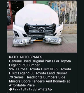 Complete Front Set Toyota Hilux GD-6 Legend 50 Headlights Bumper For Sale 0718191733 WhatsApp Kato