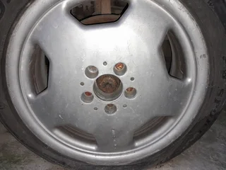Mercedes fat five OEM 17 4 X 17 inch with 15inch spare R9000 Negotiable...