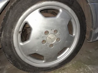 Mercedes fat five OEM 17 4 X 17 inch with 15inch spare R9000 Negotiable...