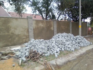 Brick laying and plaster