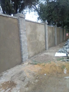 Brick laying and plaster