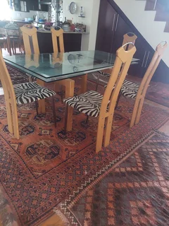 Dining table and chairs