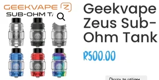 GeekVape Zeus Sub-Ohm Tank