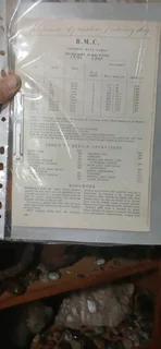 BMC lorry 1951 / 61, mechanical booklet