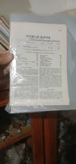 Sunbeam Rapier 1954 / 59, mechanical booklet