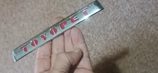 Toyopet, crome name plate