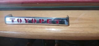 Toyopet, crome name plate