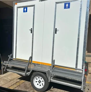 Event mobile toilets and fridges for sale by Lelato.  Call or whatspp on &#43;27810364284