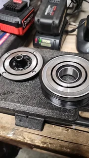 Brand new AC compressor 7pk clutch and pulley kit for bmw, magnetic clutch