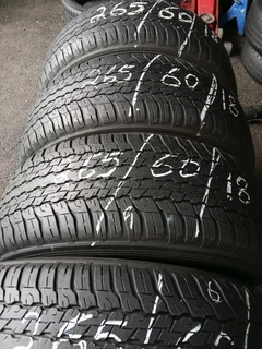 4x 265/60/18 Dunlops Grand track Tyres very good second hands