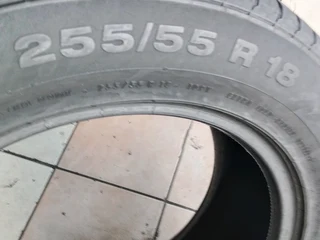 2x 255/55/18 normal continentals Tyres very good second hands Tyres