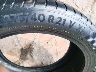 1x 275/40/21 continental contisport6 90% thread