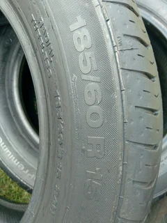 2x 185/60/15 continentals Tyres 80%tread excellent condition