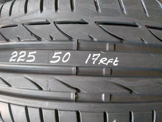 1x 225/50/17 run flat Bridgestone potenza tyre 89%thread excellent condition