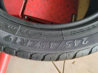 2x 245/45/19 excellent conditions call or whatsapp (0736160110)