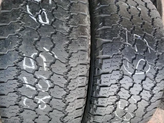 2x 265/65/17 goodyear wrangler very good second hands