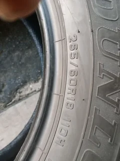 4x brand new 265/60/18 brand new Dunlops grand track Tyres