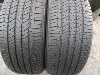 2x 265/50/20 Bridgestone dueler 85% tread