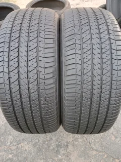 2x 265/50/20 Bridgestone dueler 85% tread