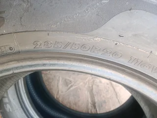 2x 285/50/20 maxtrek Tyres very good second hands Tyres 85% tread