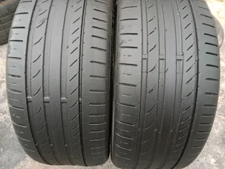 2x 225/45/18 run flat continentals SSR