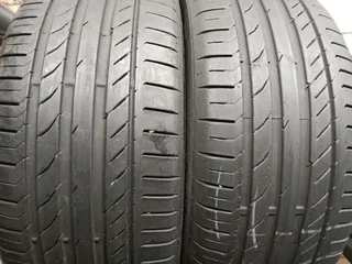 2x 225/45/18 run flat continentals SSR Moe 90% tread