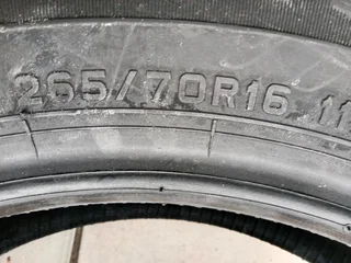 2x 265/70/16 brand new Tyres
