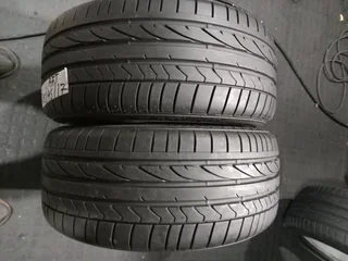 2x 245/45/17 run flat Bridgestone Potenza 90% tread