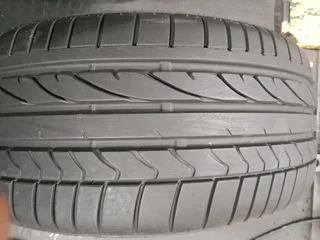 2x 245/45/17 run flat Bridgestone Potenza 90% tread