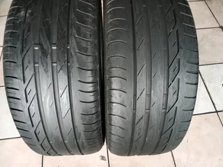 2x 225/50/17 run flat Bridgestone turanza 85% tread