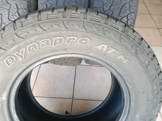 4x 265/65/17 Hankook dynapro white writing 85% tread