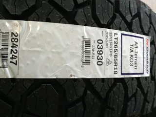 5x 265/65/18 BF Goodrich All-terrain k03 brand new Tyres white writing