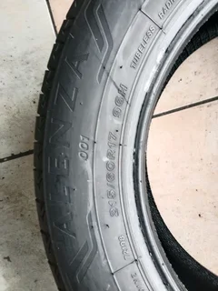 2x 215/60/17 Bridgestone Alenza 90% tread
